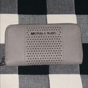 Gray Studded Michael Kors Wallet!
